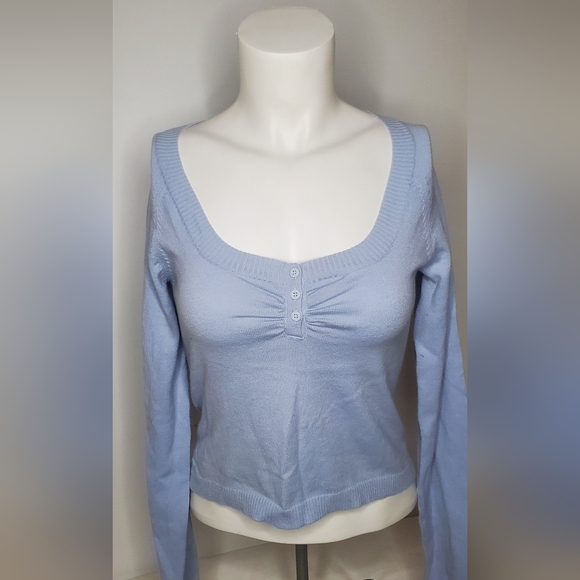 Dkny Sweaters - DKNY Jeans -Size M - Light Blue Casual Sweater